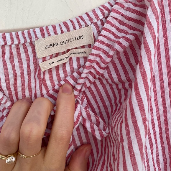 Urban Outfitters seersucker striped colour block midi dress - Picture 7 of 11